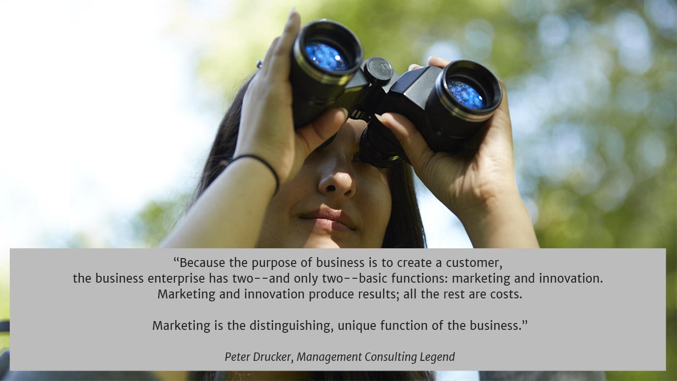 Quote from Peter Drucker, Management Consulting Legend
